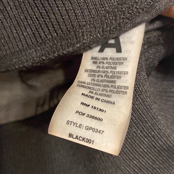 Good American Black Sheer Crop bomber jacket - Picture 5 of 10